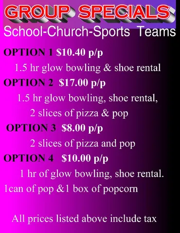 weekly specials